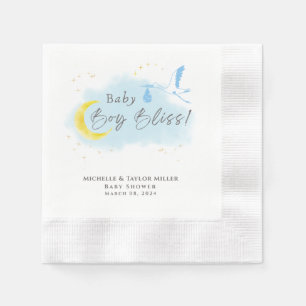 Servilleta De Papel Entrega especial de la cigüeña con estrella de oro