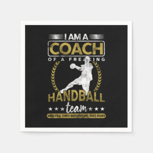 Servilleta De Papel Entrenador de balonmano Throwing Team Sports Goal