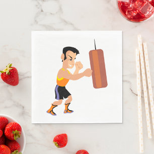 Servilleta De Papel Entrenamiento Boxer con bolsa de punzonado