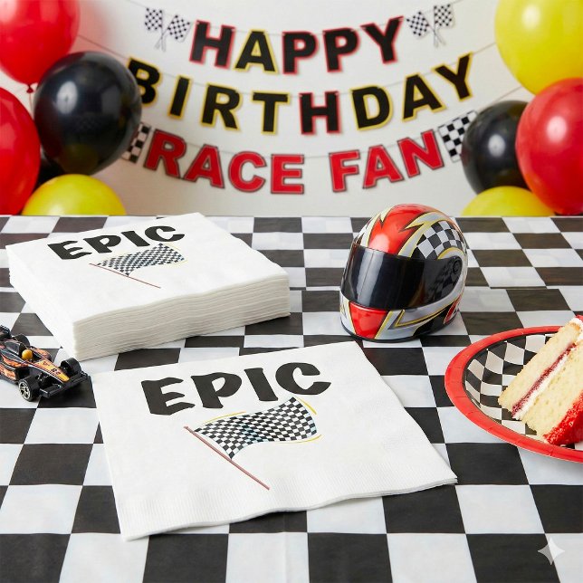 Servilleta De Papel Epic Finish Line Checkered Racing Flag (Subido por el creador)