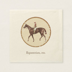 Servilleta De Papel Equestrian del vintage