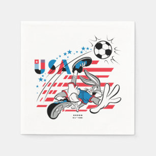 Servilleta De Papel Equipo de fútbol de USA con gráfico de BUGS BUNNY™