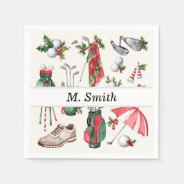 Servilleta De Papel Equipo de golf Navidades fiesta de decoración