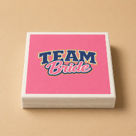 Servilleta De Papel Equipo de la Novia Fiesta de Boda Audaz