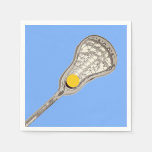 Servilleta De Papel Equipo de Lacrosse Azul Claro