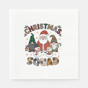 Servilleta De Papel Equipo de Navidad Santa Gnomos Muñecos de Nieve Le