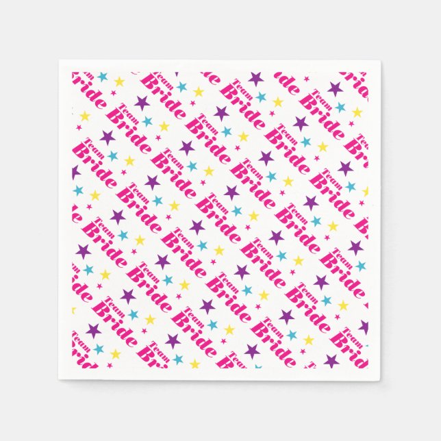 Servilleta De Papel Equipo de novias (Anverso)