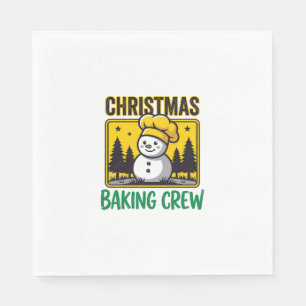 Servilleta De Papel Equipo de repostería de Navidad Diseño de muñeco d