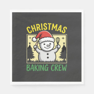 Servilleta De Papel Equipo de Repostería Navideña Muñeco de Nieve Fies