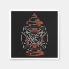 Servilleta De Papel Equipo de Rescate de Combatientes de Incendios ADD