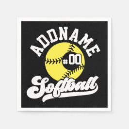 Servilleta De Papel Equipo de retro de NOMBRE ADICIONAL para jugador d