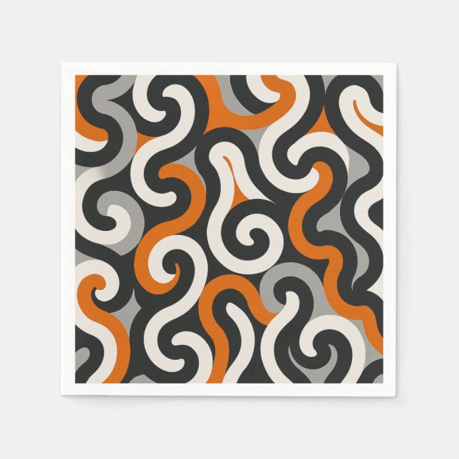 Servilleta De Papel Equipo Naranja (personalizar) (Anverso)