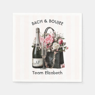 Servilleta De Papel Equipo Novia Bach & Boujee Personalizado Despedida
