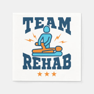 Servilleta De Papel Equipo Rehab Equipo Terapéutico Físico Terapéutico