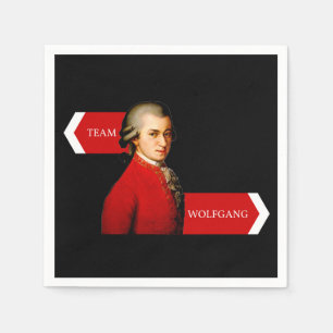 Servilleta De Papel Equipo Wolfgang. Fanático de Wolfgang Amadeus Moza