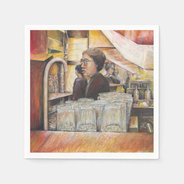 Servilleta De Papel Equivalente luminoso de emociones apasionadas (Anverso)