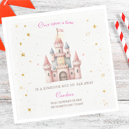 Servilleta De Papel Érase una vez el cumpleaños de la princesa