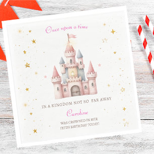 Servilleta De Papel Érase una vez el cumpleaños de la princesa