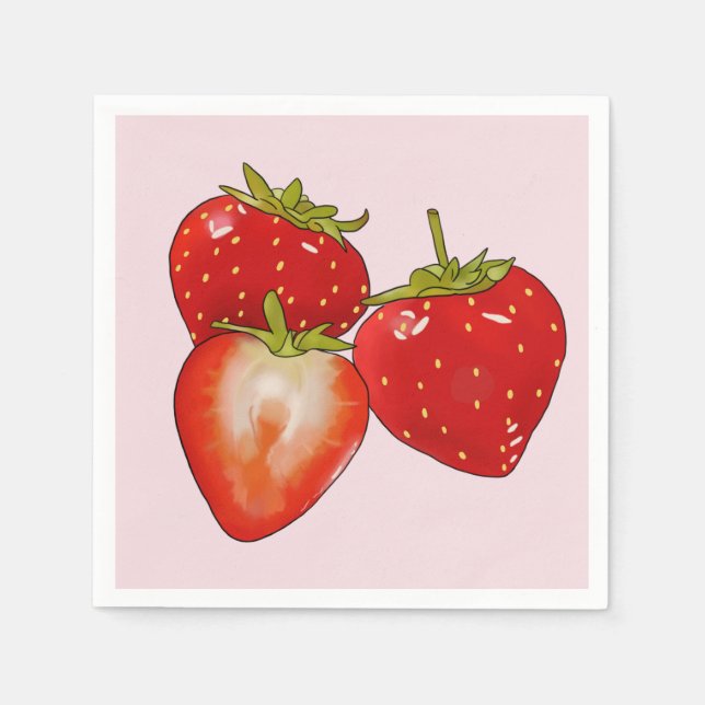 Servilleta De Papel Erdbeeren (Anverso)