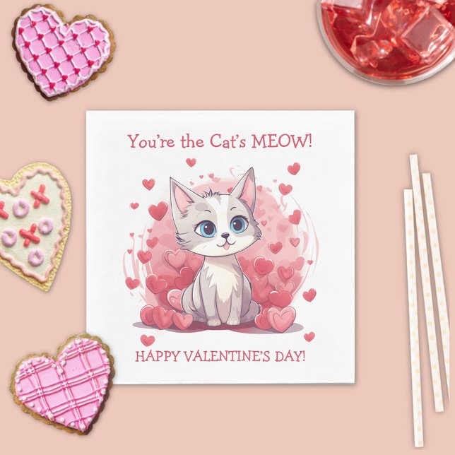 Servilleta De Papel Eres el mísero San Valentín del gato (Subido por el creador)