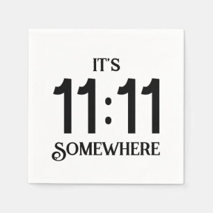 Servilleta De Papel Es 11:11 Numerología del Número de Manifestación e
