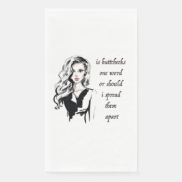 Servilleta De Papel Es Buttcheeks una palabra