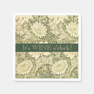 Servilleta De Papel Es Cóctel de la Hora del Vino