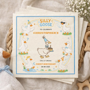 Servilleta De Papel Es divertido cumpleaños retro número 1 moderno y d