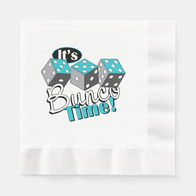 Servilleta De Papel ¡Es hora de Bunco! (Anverso)