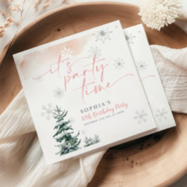 Servilleta De Papel Es hora de Fiesta Napkins Nápoles de cumpleaños, c