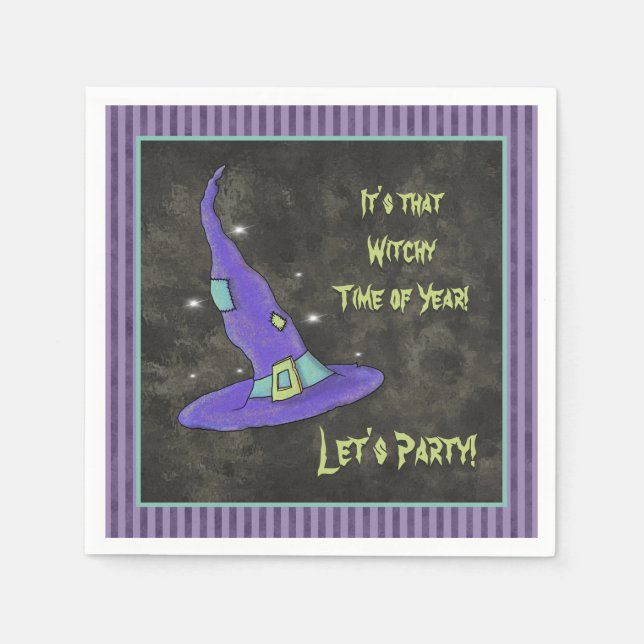 Servilleta De Papel Es la época de la bruja del año Halloween (Anverso)
