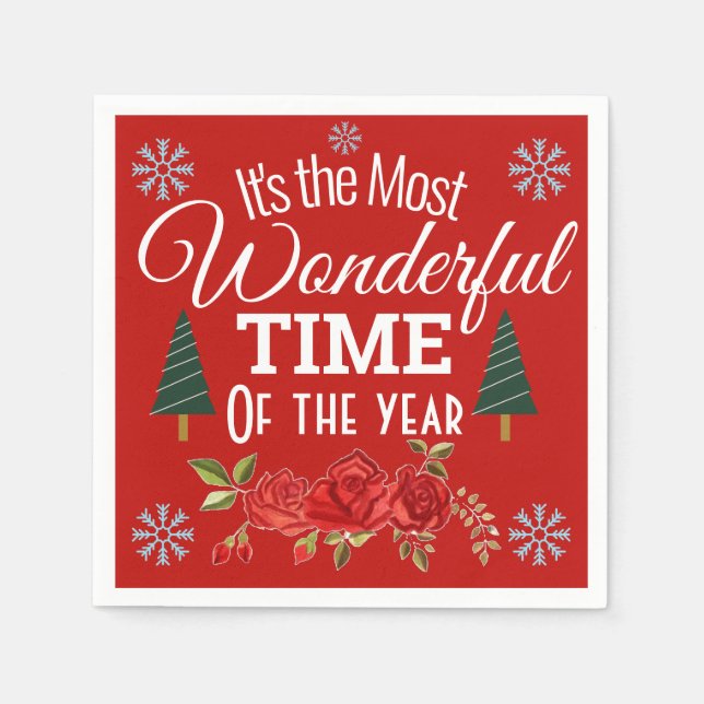 Servilleta De Papel Es la época más maravillosa del año (Anverso)