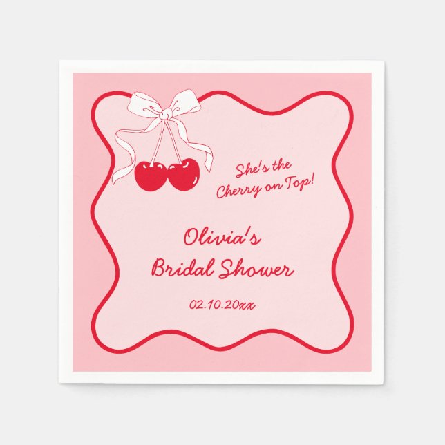 Servilleta De Papel Es la guinda del pastel (Anverso)