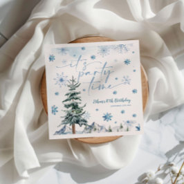 Servilleta De Papel Es la hora fiesta de cumpleaños