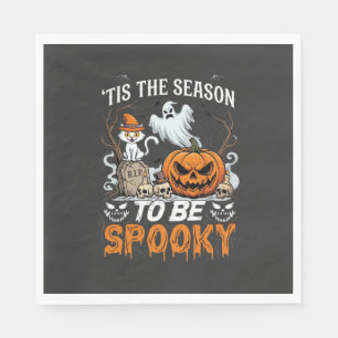 Servilleta De Papel Es la temporada de Halloween espeluznante fantasma