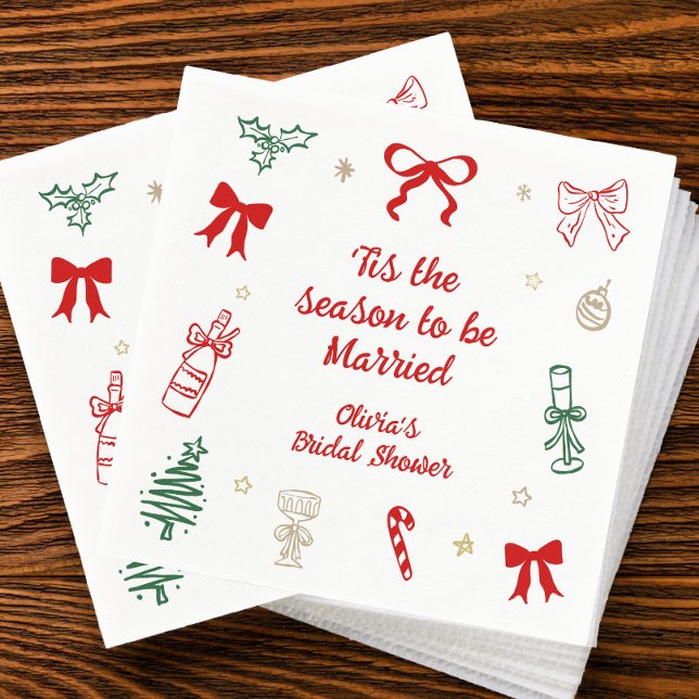 Servilleta De Papel Es la Temporada Ducha de Novia de Navidad  (Subido por el creador)