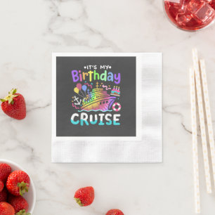 Servilleta De Papel Es Mi Crucero De Cumpleaños Tie Dye Vacaciones Via