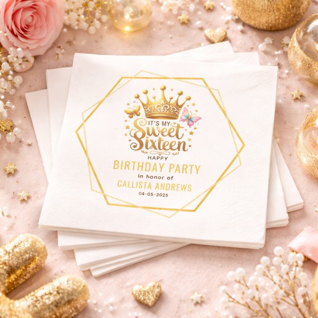 Servilleta De Papel es mi dulce cumpleaños 16 dieciséis (Subido por el creador)