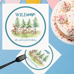 Servilleta De Papel Es salvaje - Los animales de Woodland Cumpleaños P