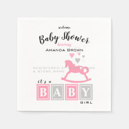 Servilleta De Papel Es un Baby Shower Chica