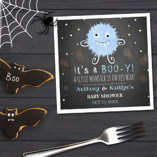 Servilleta De Papel ¡Es un Boo-y! Baby Shower de Little Monster Hallow