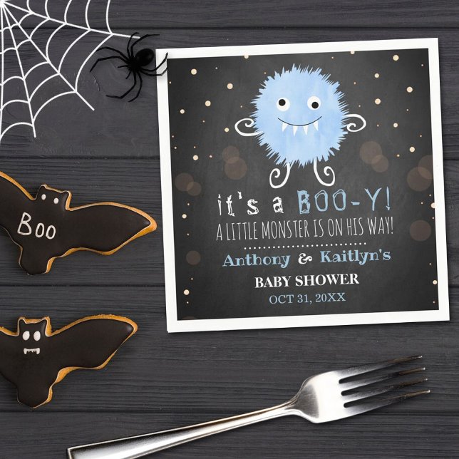 Servilleta De Papel ¡Es un Boo-y! Baby Shower de Little Monster Hallow (Subido por el creador)