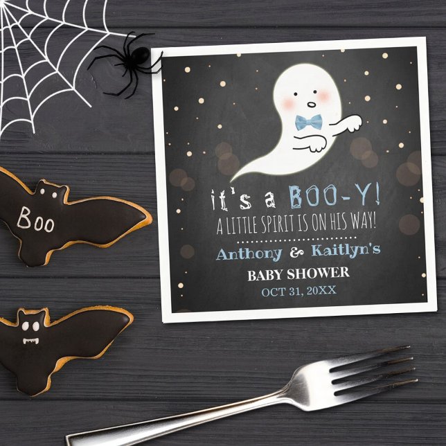 Servilleta De Papel ¡Es un Boo-y! Baby Shower de Little Spirit Hallowe (Subido por el creador)