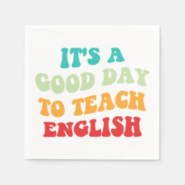 Servilleta De Papel Es un buen día para enseñar inglés