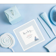 Es un chico acuarela Baby Shower Napkins Nautical
