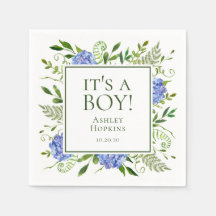 Es un chico azul Hydrangeas Boy Baby Shower