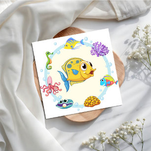 Servilleta De Papel Es un Niño Bajo el Mar Baby Shower