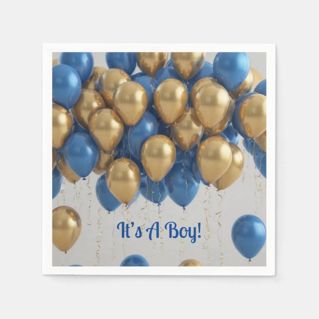 Servilleta De Papel Es un niño globo (Anverso)