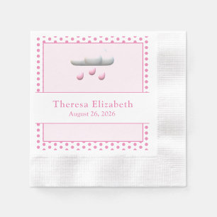 Servilleta De Papel Es un Personalizable chica Baby Shower