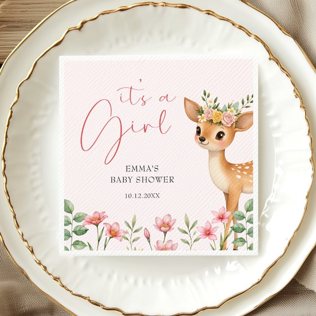 Servilleta De Papel Es una Chica dulce ducha de venado de Woodland (Subido por el creador)